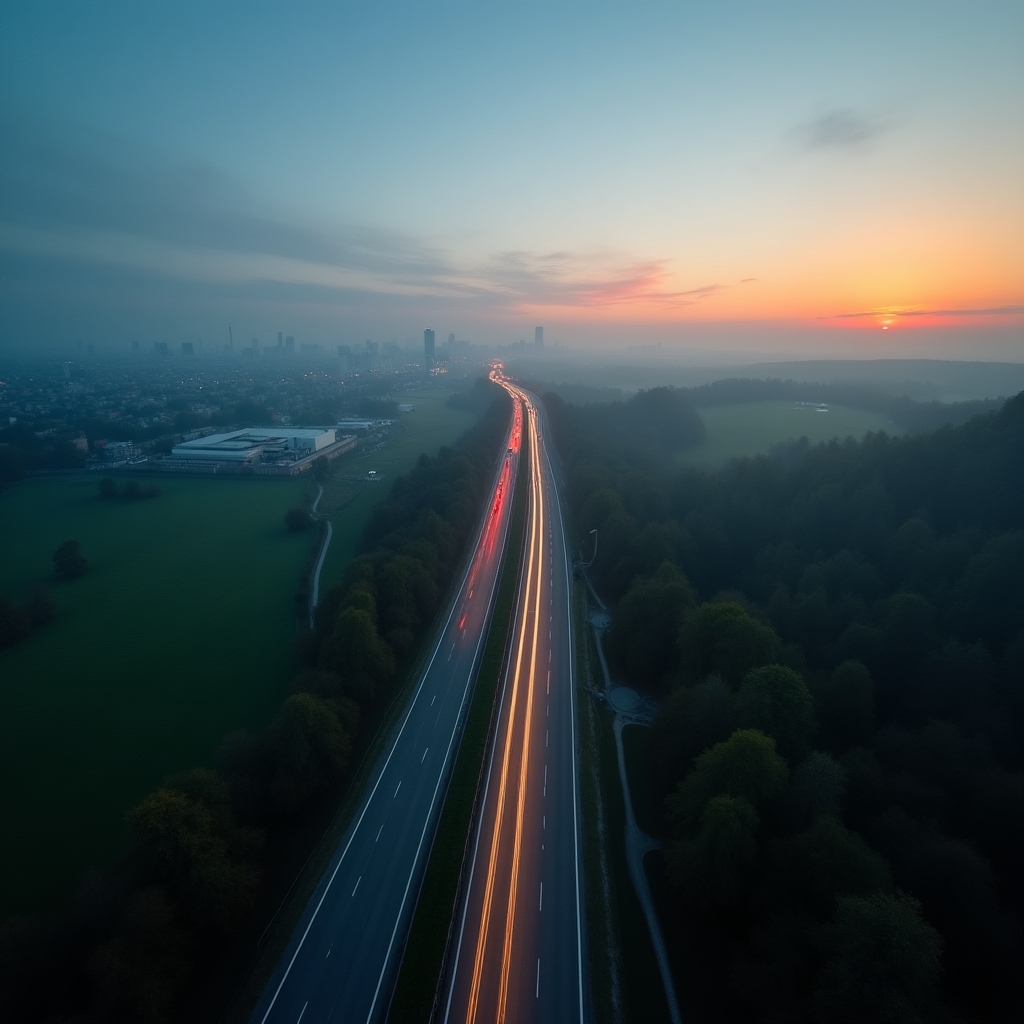 Ieșire din București spre natură, dimineață devreme